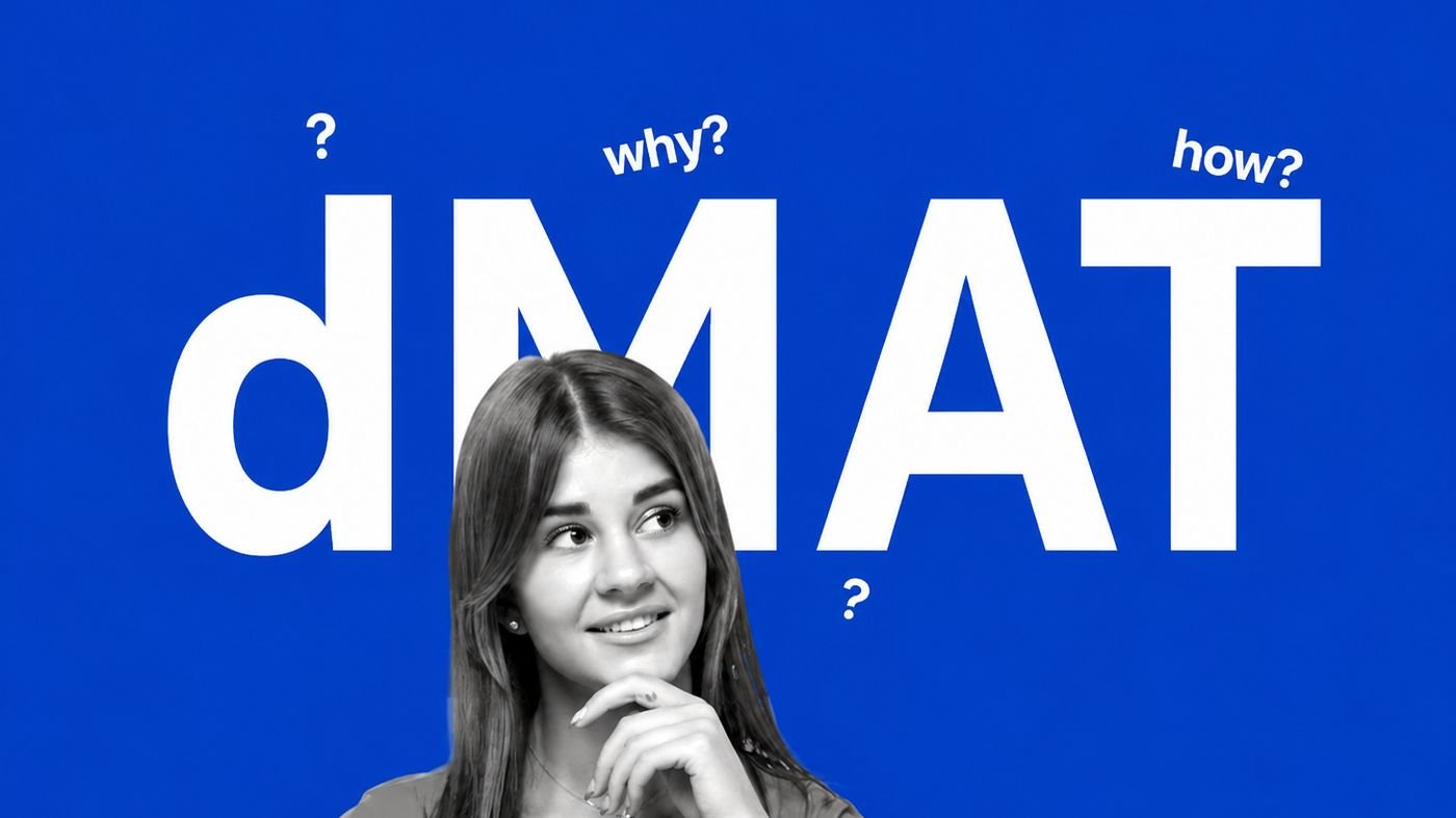 The word dMAT with why and how question marks